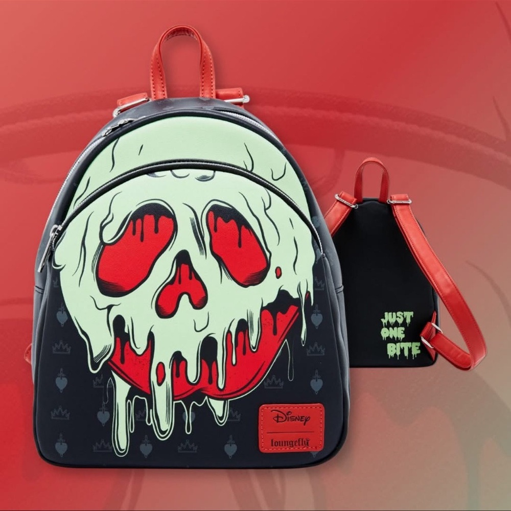 Loungefly Disney Snow White And The Seven Dwarfs Poison Apple GITD Mini Backpack